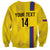Custom Colombia Football Sweatshirt 2024 Vamos La Tricolor - Yellow - Wonder Print Shop