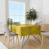 Custom Colombia Football Tablecloth 2024 Vamos La Tricolor - Yellow - Wonder Print Shop