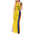 Custom Colombia Football Tank Maxi Dress 2024 Vamos La Tricolor - Yellow - Wonder Print Shop