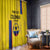 Custom Colombia Football Window Curtain 2024 Vamos La Tricolor - Yellow - Wonder Print Shop