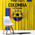 Custom Colombia Football Window Curtain 2024 Vamos La Tricolor - Yellow - Wonder Print Shop