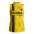 Custom Colombia Football Women Sleeveless Polo Shirt 2024 Vamos La Tricolor - Yellow - Wonder Print Shop