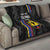 Custom Colombia Football Quilt 2024 Vamos La Tricolor - Black - Wonder Print Shop
