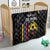 Custom Colombia Football Quilt 2024 Vamos La Tricolor - Black - Wonder Print Shop
