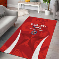 Custom Chile Football Area Rug 2024 Vamos La Roja - Red - Wonder Print Shop