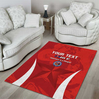 Custom Chile Football Area Rug 2024 Vamos La Roja - Red - Wonder Print Shop