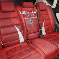 Custom Chile Football Back Car Seat Cover 2024 Vamos La Roja - Red - Wonder Print Shop