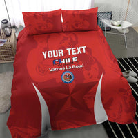 Custom Chile Football Bedding Set 2024 Vamos La Roja - Red - Wonder Print Shop