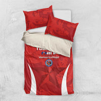 Custom Chile Football Bedding Set 2024 Vamos La Roja - Red - Wonder Print Shop
