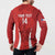 Custom Chile Football Button Sweatshirt 2024 Vamos La Roja - Red - Wonder Print Shop