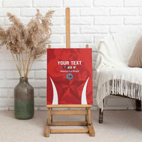 Custom Chile Football Canvas Wall Art 2024 Vamos La Roja - Red - Wonder Print Shop