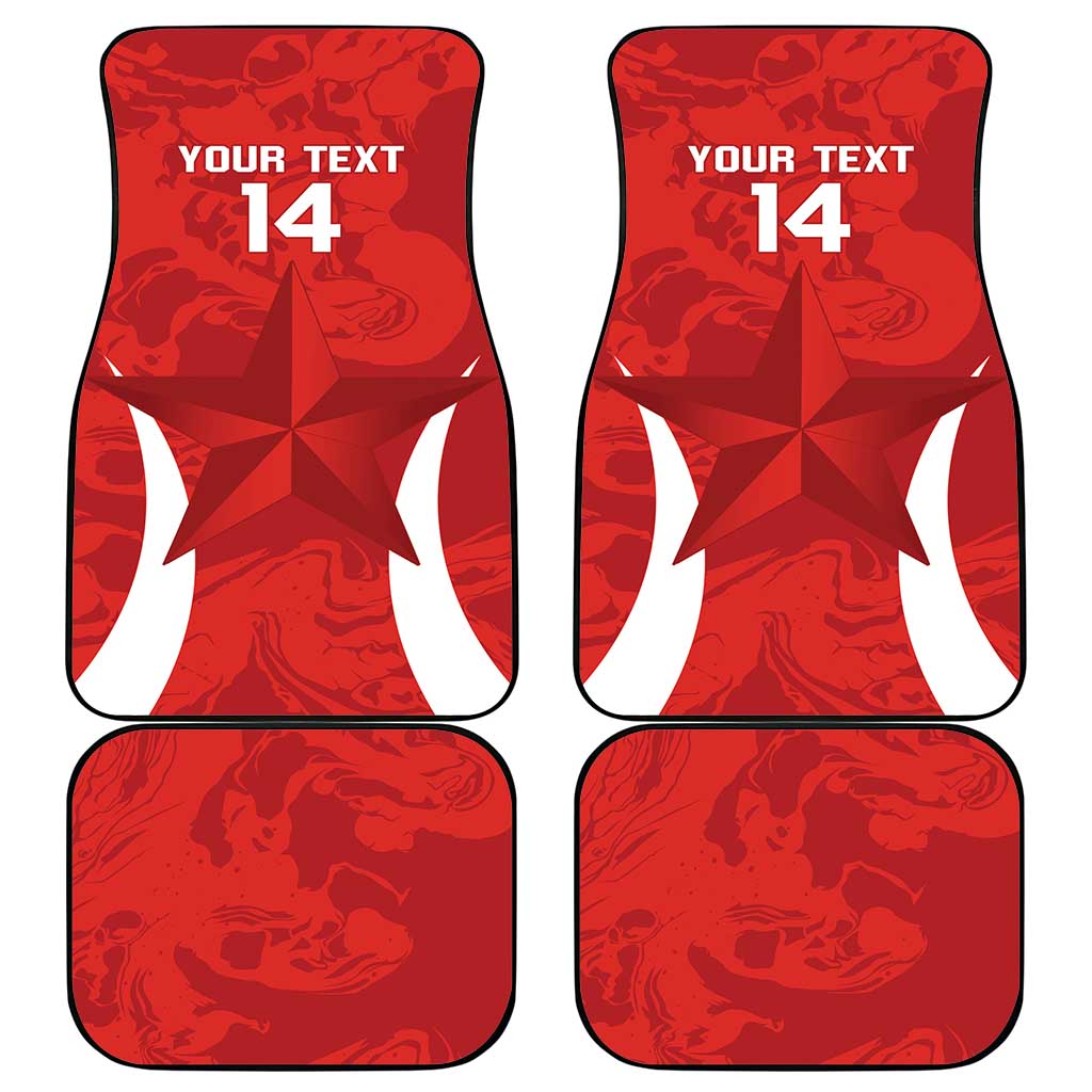 Custom Chile Football Car Mats 2024 Vamos La Roja - Red - Wonder Print Shop