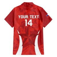 Custom Chile Football Family Matching Puletasi and Hawaiian Shirt 2024 Vamos La Roja - Red - Wonder Print Shop