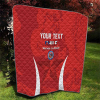 Custom Chile Football Quilt 2024 Vamos La Roja - Red - Wonder Print Shop