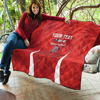 Custom Chile Football Quilt 2024 Vamos La Roja - Red - Wonder Print Shop