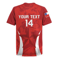 Custom Chile Football Rugby Jersey 2024 Vamos La Roja - Red - Wonder Print Shop
