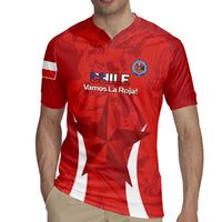 Custom Chile Football Rugby Jersey 2024 Vamos La Roja - Red - Wonder Print Shop