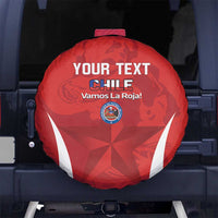 Custom Chile Football Spare Tire Cover 2024 Vamos La Roja - Red - Wonder Print Shop