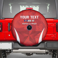 Custom Chile Football Spare Tire Cover 2024 Vamos La Roja - Red - Wonder Print Shop