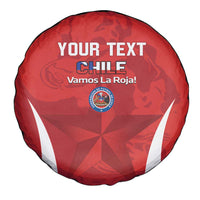 Custom Chile Football Spare Tire Cover 2024 Vamos La Roja - Red - Wonder Print Shop