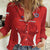 Custom Chile Football Women Casual Shirt 2024 Vamos La Roja - Red - Wonder Print Shop