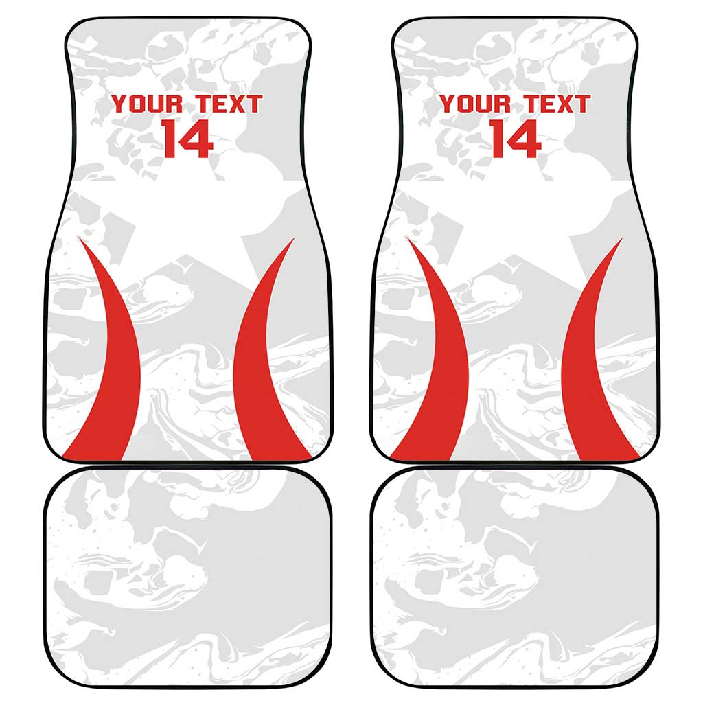 Custom Chile Football Car Mats 2024 Vamos La Roja - White - Wonder Print Shop
