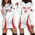 Custom Chile Football Hoodie Dress 2024 Vamos La Roja - White - Wonder Print Shop