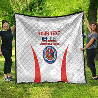 Custom Chile Football Quilt 2024 Vamos La Roja - White - Wonder Print Shop