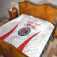 Custom Chile Football Quilt 2024 Vamos La Roja - White - Wonder Print Shop