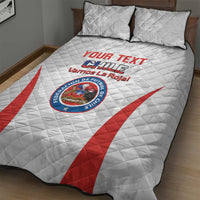 Custom Chile Football Quilt Bed Set 2024 Vamos La Roja - White - Wonder Print Shop