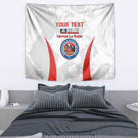 Custom Chile Football Tapestry 2024 Vamos La Roja - White - Wonder Print Shop
