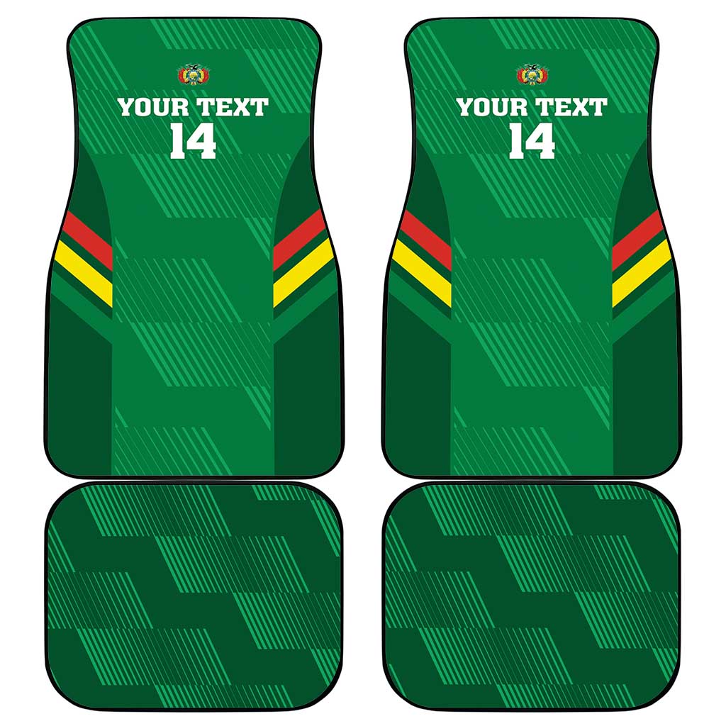 Custom Bolivia Football Car Mats 2024 Vamos La Verde - Green - Wonder Print Shop