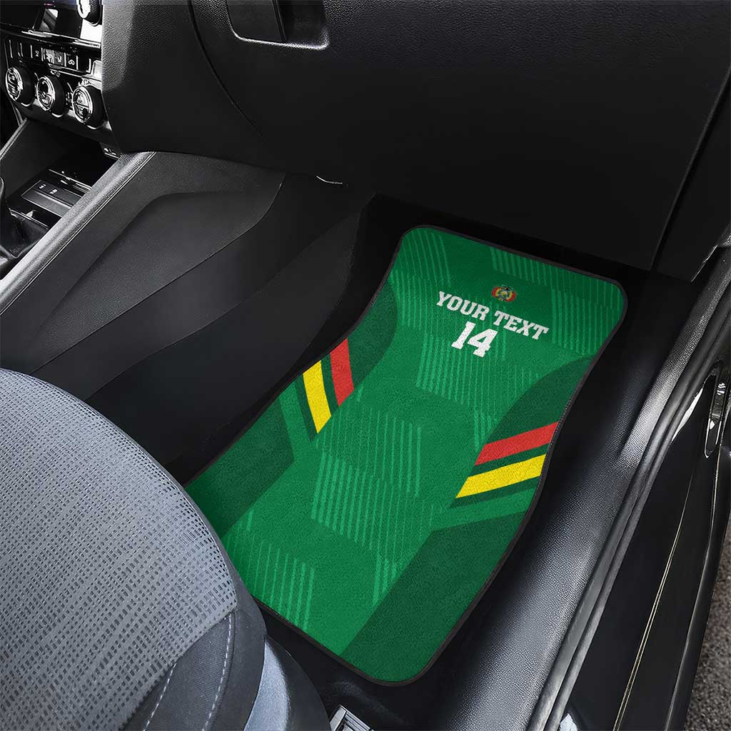 Custom Bolivia Football Car Mats 2024 Vamos La Verde - Green - Wonder Print Shop