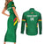 Custom Bolivia Football Couples Matching Short Sleeve Bodycon Dress and Long Sleeve Button Shirt 2024 Vamos La Verde - Green - Wonder Print Shop