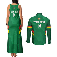 Custom Bolivia Football Couples Matching Tank Maxi Dress and Long Sleeve Button Shirt 2024 Vamos La Verde - Green - Wonder Print Shop