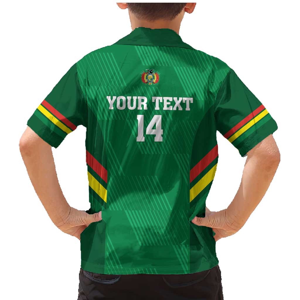 Custom Bolivia Football Family Matching Mermaid Dress and Hawaiian Shirt 2024 Vamos La Verde - Green - Wonder Print Shop