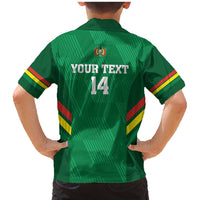 Custom Bolivia Football Family Matching Mermaid Dress and Hawaiian Shirt 2024 Vamos La Verde - Green - Wonder Print Shop
