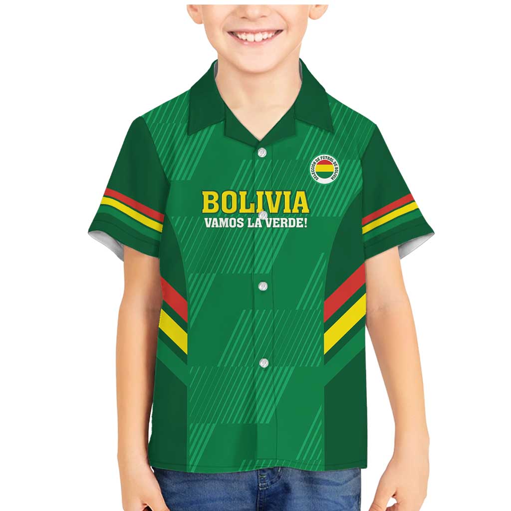 Custom Bolivia Football Family Matching Mermaid Dress and Hawaiian Shirt 2024 Vamos La Verde - Green - Wonder Print Shop