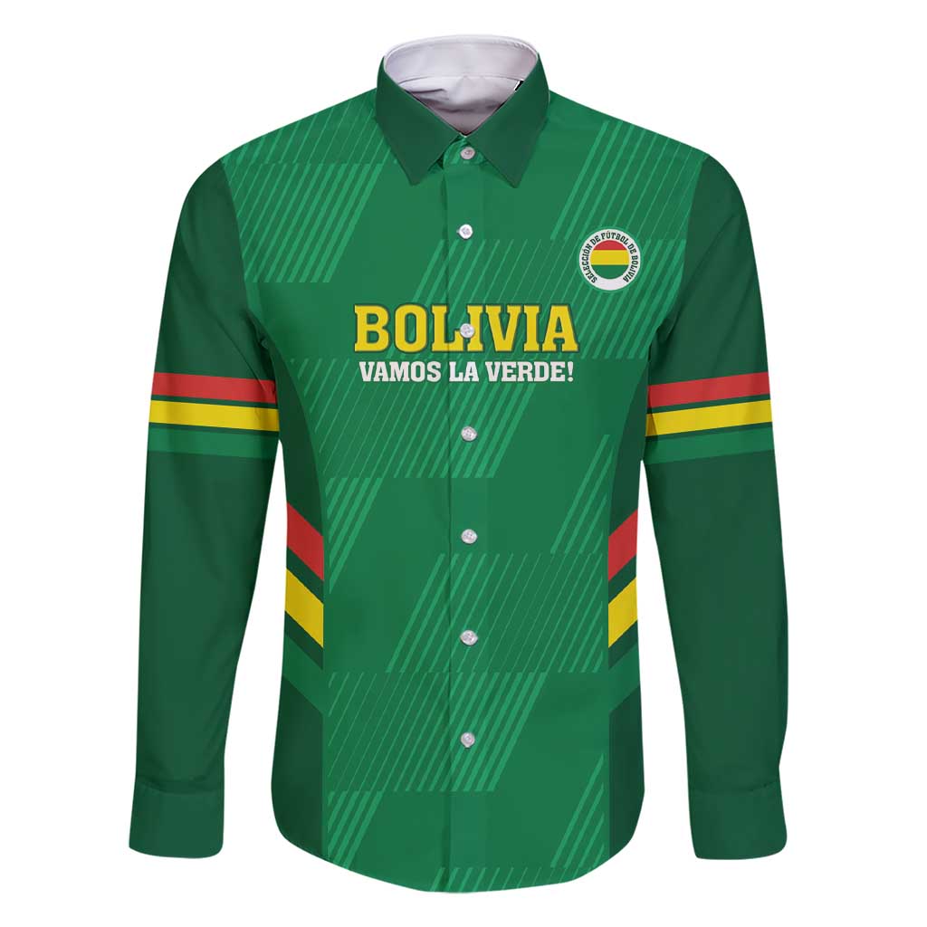 Custom Bolivia Football Family Matching Short Sleeve Bodycon Dress and Hawaiian Shirt 2024 Vamos La Verde - Green - Wonder Print Shop