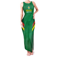 Custom Bolivia Football Family Matching Tank Maxi Dress and Hawaiian Shirt 2024 Vamos La Verde - Green - Wonder Print Shop
