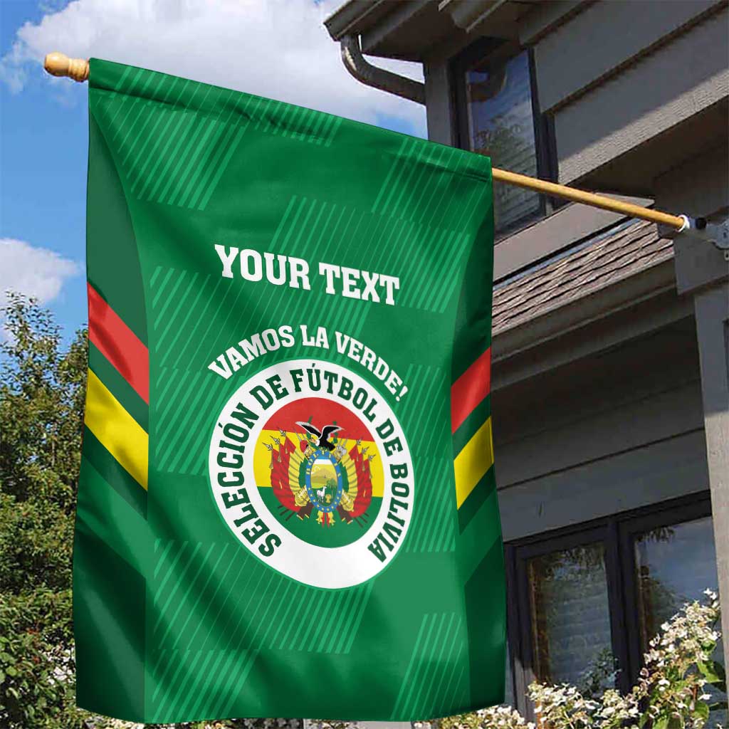 Custom Bolivia Football Garden Flag 2024 Vamos La Verde - Green - Wonder Print Shop