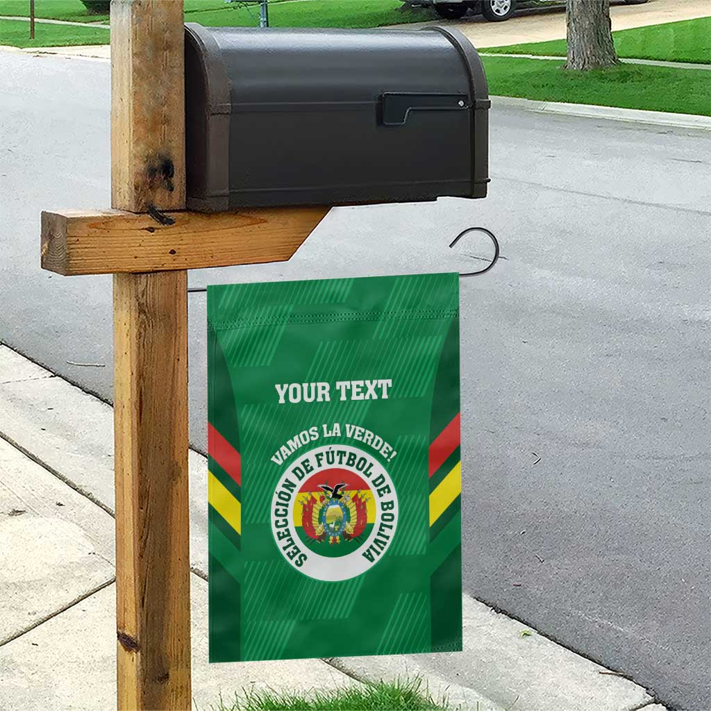 Custom Bolivia Football Garden Flag 2024 Vamos La Verde - Green - Wonder Print Shop