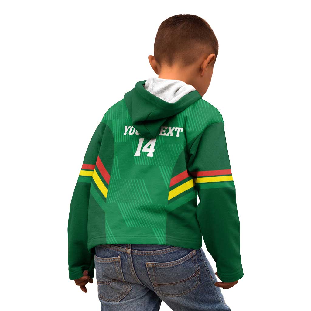 Custom Bolivia Football Kid Hoodie 2024 Vamos La Verde - Green - Wonder Print Shop