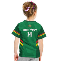 Custom Bolivia Football Kid T Shirt 2024 Vamos La Verde - Green - Wonder Print Shop