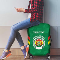Custom Bolivia Football Luggage Cover 2024 Vamos La Verde - Green - Wonder Print Shop