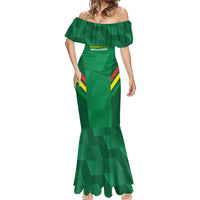 Custom Bolivia Football Mermaid Dress 2024 Vamos La Verde - Green - Wonder Print Shop