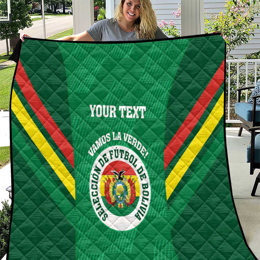 Custom Bolivia Football Quilt 2024 Vamos La Verde - Green - Wonder Print Shop