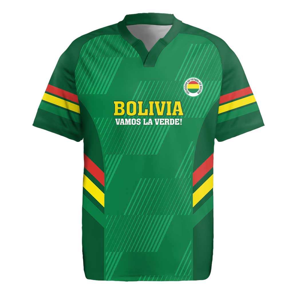 Custom Bolivia Football Rugby Jersey 2024 Vamos La Verde - Green - Wonder Print Shop
