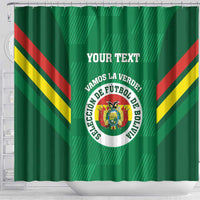 Custom Bolivia Football Shower Curtain 2024 Vamos La Verde - Green