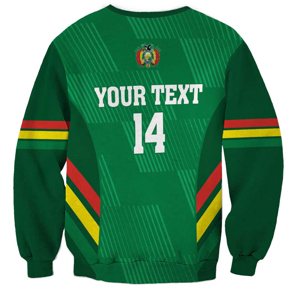 Custom Bolivia Football Sweatshirt 2024 Vamos La Verde - Green - Wonder Print Shop